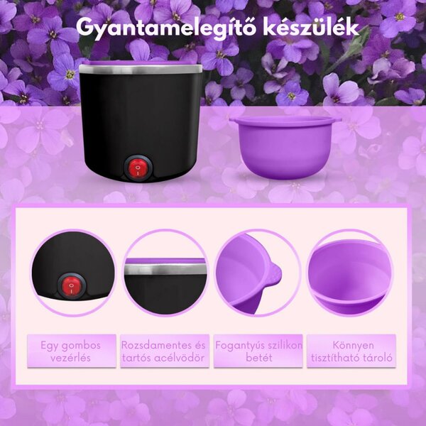 Mini ohrievač živice a kompletná sada živice - čierna