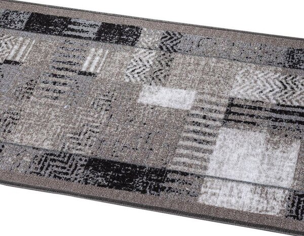 Kusový behúň Patchwork šedá 67 x 150 cm