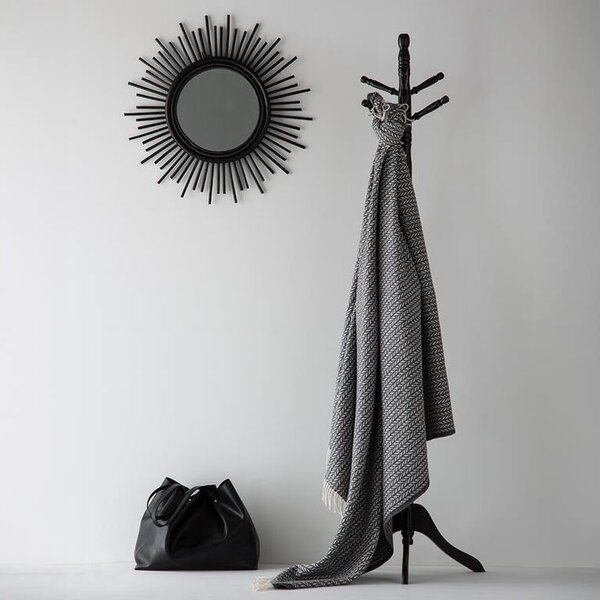 Pléd so strapcami LADA tmavo šedý 150 x 200 cm