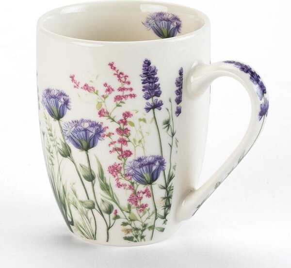 Sada porcelánových hrnčekov LEVANDUĽOVÁ ZÁHRADA v darčekovej krabičke 350 ml 2 ks