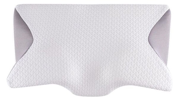 Ergonomický vankúš z pamäťovej peny bielo-šedá 60 x 35 cm