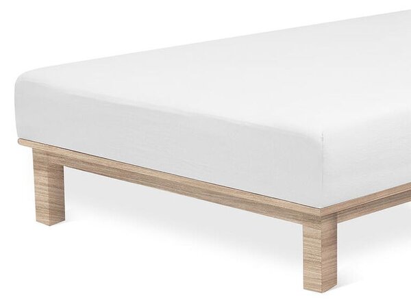 Napínacia plachta na posteľ jersey s elastanom biela 90 x 200 cm