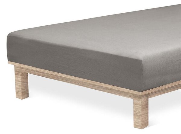 Napínacia plachta na posteľ jersey s elastanom antracitová 90 x 200 cm