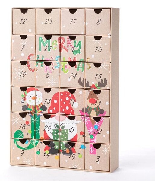 Adventný kalendár so zásuvkami PAPER škriatok