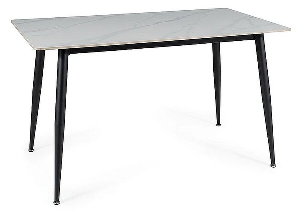 Najlacnejsinabytok RION jedálenský stôl 130, biela / čierna
