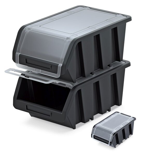 Plastový úložný box uzatvárateľný TRUCK 15,5x10x7 cm Farebné prevednie: Červená