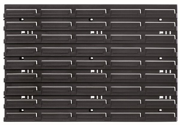 Montážny panel čierny BINEER 57,6x1,8x39 cm