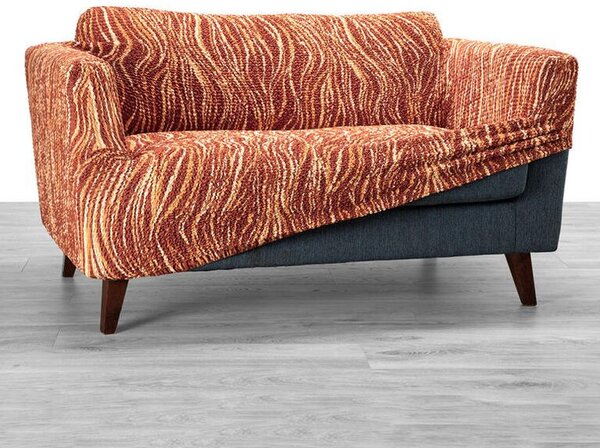 Bielastické poťahy UNIVERSO NOVÉ žíhané tehlové relaxačné kreslo (š. 70 - 90 cm)