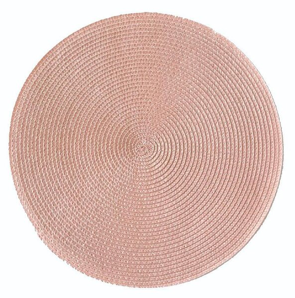 Jutové dekoratívne prestieranie na stôl 35870911 RATAN svetlo ružové 37 cm, IMPOL TRADE
