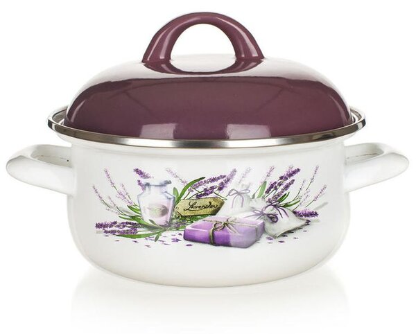 Smaltovaný kastról Lavender, BANQUET 1 l