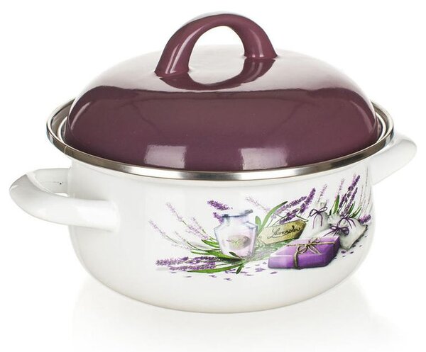 Smaltovaný kastról Lavender, BANQUET 1 l