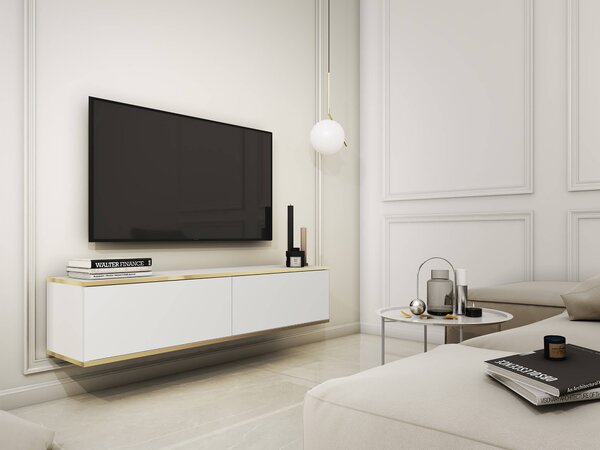 Závesný TV stolík Oro RTV135 - biela