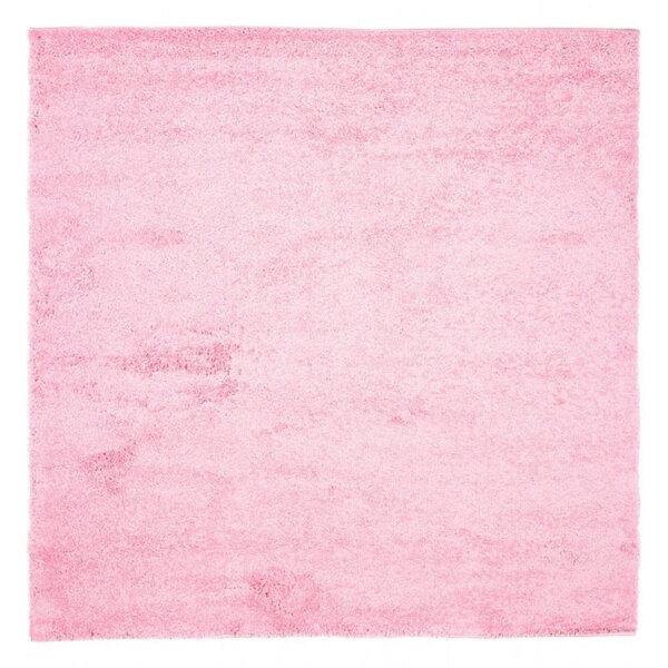 Kusový koberec Shaggy Parba ružový štvorec 200x200cm