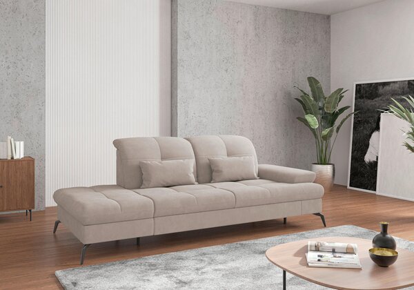 LEŇOŠKA, textil, sivobéžová Sit & More - Online Only obývacie izby, Online Only