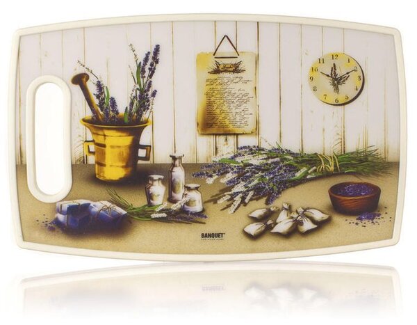 Banquet Plastová doska na krájanie LAVENDER 36 x 22 cm