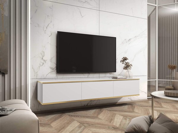 Závesný TV stolík Oro RTV175 - biela