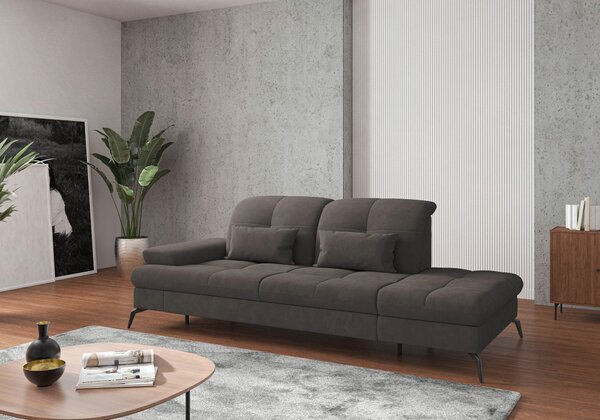 LEŇOŠKA, textil, grafitová Sit & More - Online Only obývacie izby, Online Only