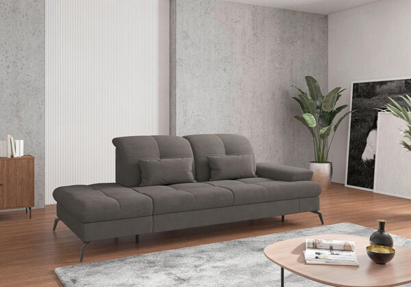 LEŇOŠKA, textil, grafitová Sit & More - Online Only obývacie izby, Online Only