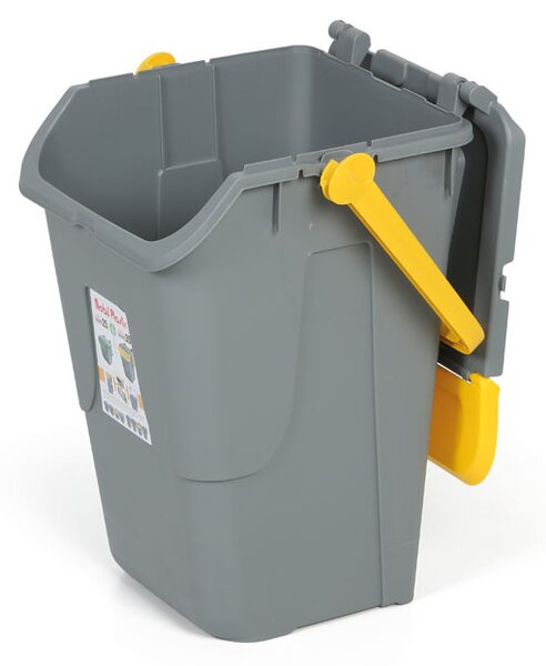 Plastový odpadkový kôš na triedenie odpadu ECOLOGY II, 35 l, sivá/žltá