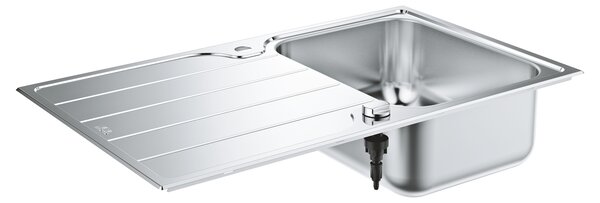 GROHE K500 - Drez z nehrdzavejúcej ocele s odkvapkávačom, kartáčovaná nerezová oceľ 31571SD1