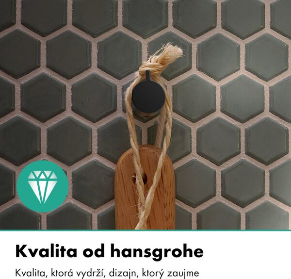 Hansgrohe AddStoris S - Jednoduchý háčik na uterák, čierna matná 41762670