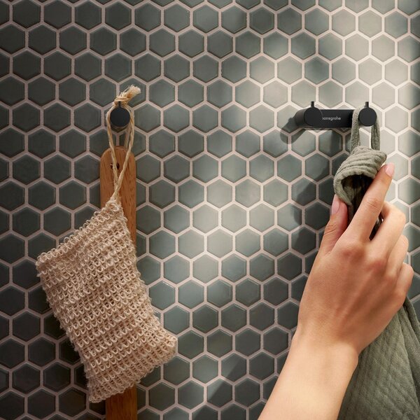 Hansgrohe AddStoris S - Jednoduchý háčik na uterák, čierna matná 41762670