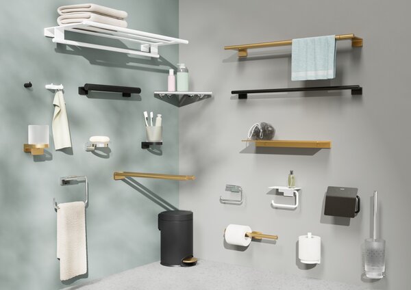 Hansgrohe AddStoris S - Jednoduchý háčik na uterák, čierna matná 41762670