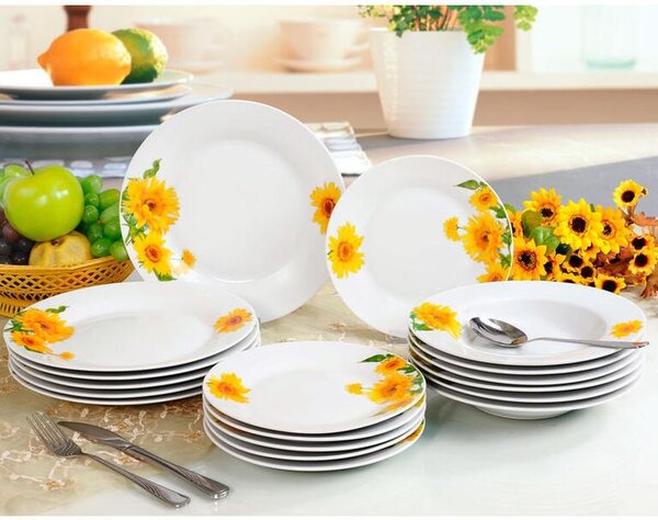 Banquet porcelánová sada tanierov SUNNY 18 ks