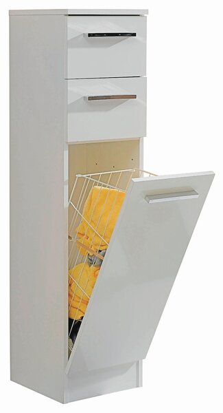 SPODNÁ SKRINKA, biela, biela, 30/119/33 cm Carryhome - Kúpeľňové skrinky
