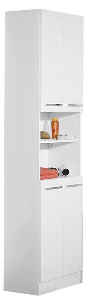 VYSOKÁ SKRINKA, biela, biela, 50/195,5/33 cm Carryhome - Kúpeľňové skrinky