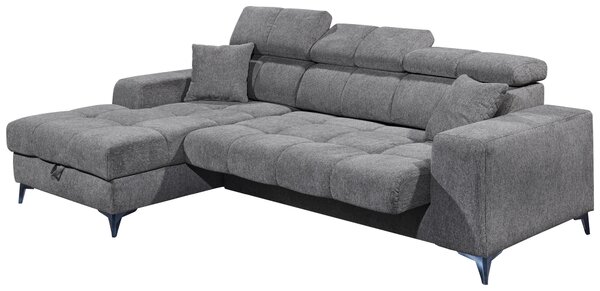 ROHOVÁ SEDAČKA, textil, antracitová MID.YOU - Sedačky, Online Only