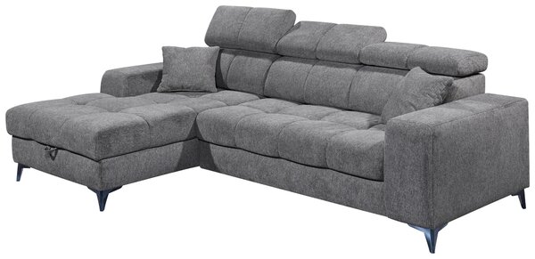ROHOVÁ SEDAČKA, textil, antracitová MID.YOU - Sedačky, Online Only