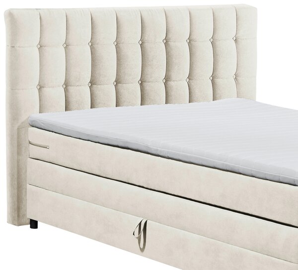 BOXSPRINGOVÁ POSTEĽ, 180/200 cm, krémová MID.YOU - Online Only spálne, Online Only