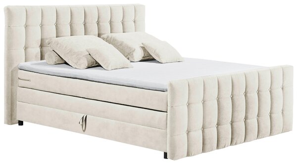 BOXSPRINGOVÁ POSTEĽ, 180/200 cm, krémová MID.YOU - Online Only spálne, Online Only