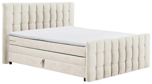 BOXSPRINGOVÁ POSTEĽ, 180/200 cm, krémová MID.YOU - Online Only spálne, Online Only
