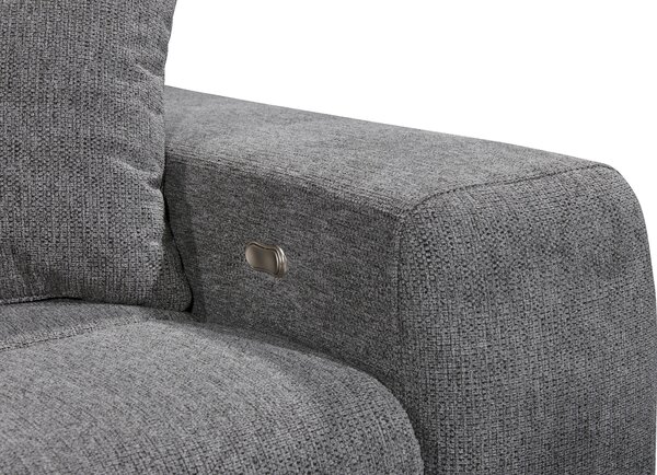 ROHOVÁ SEDAČKA, textil, antracitová MID.YOU - Sedačky, Online Only
