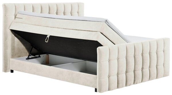 BOXSPRINGOVÁ POSTEĽ, 180/200 cm, krémová MID.YOU - Online Only spálne, Online Only