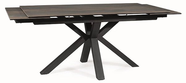 Najlacnejsinabytok COLUMBUS rozkladací jedálenský stôl, hnedá / čierna