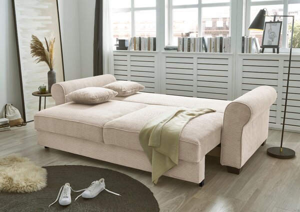 ROZKLADACIA POHOVKA, textil, krémová MID.YOU - Sedačky, Online Only