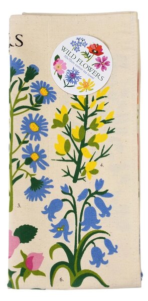 Béžová bavlnená utierka Rex London Wild Flowers, 50 x 70 cm