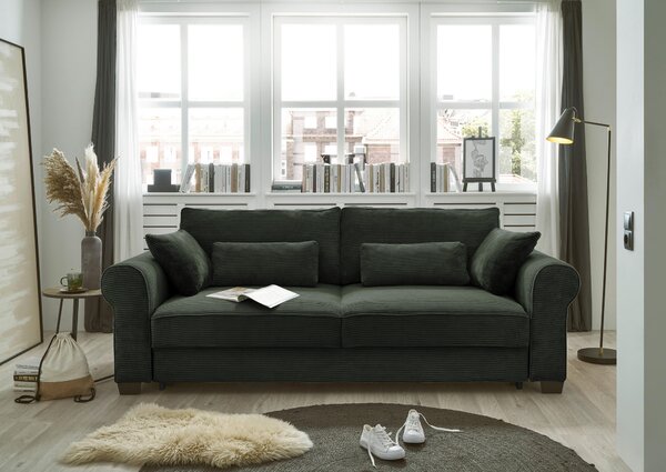 ROZKLADACIA POHOVKA, textil, tmavozelená MID.YOU - Sedačky, Online Only