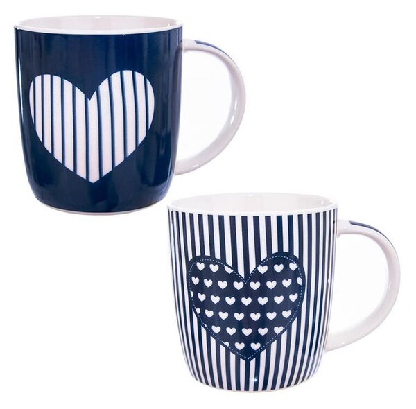 Porcelánové hrnčeky JUST LOVE 390 ml 2 ks