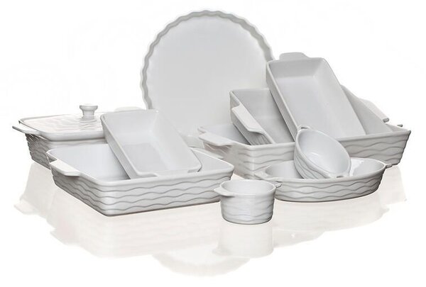 Forma zapekacia obdĺžniková s vekom CULINARIA White 28 x 18 cm