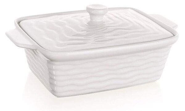 Forma zapekacia obdĺžniková s vekom CULINARIA White 28 x 18 cm