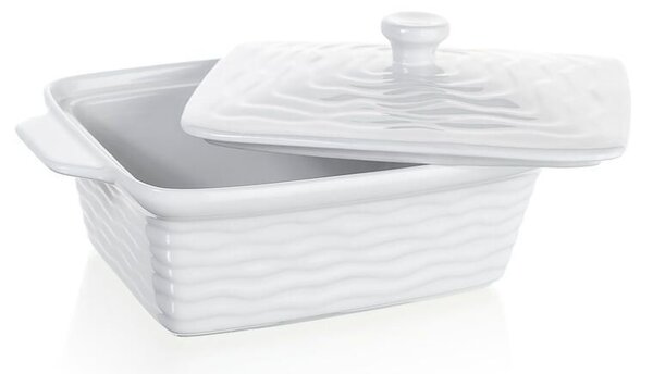 Forma zapekacia obdĺžniková s vekom CULINARIA White 28 x 18 cm