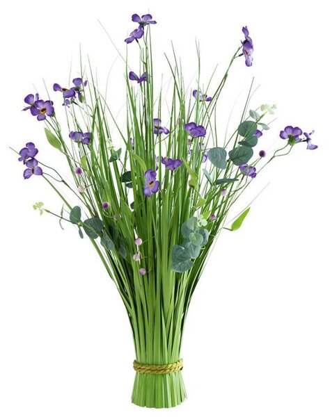 Okrasná tráva zväzok, fialové kvety 70 cm