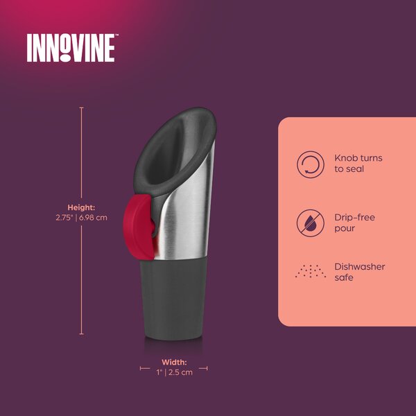 Nálevka a zátka na víno 2v1 Innovine