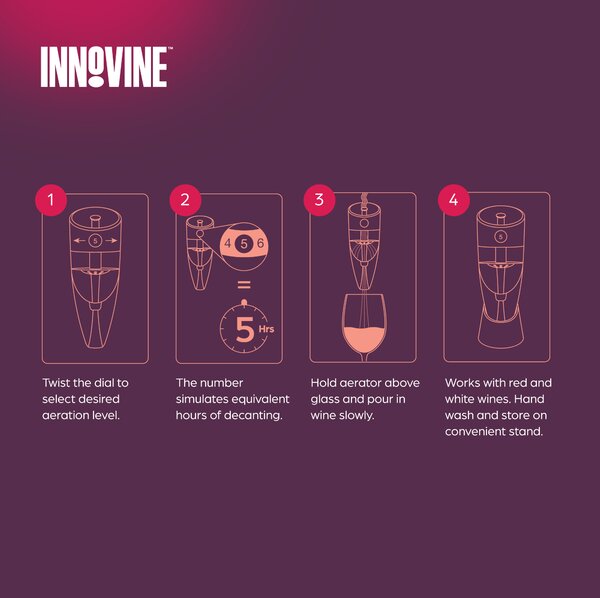 Innovine Nastaviteľný prevzdušňovač na víno