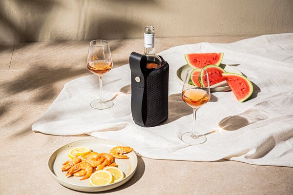 Chladiaci návlek na sekt Arctica Vacu Vin - čierny