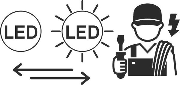 STROPNÉ LED SVIETIDLO, 28,5/6,5 cm - Interiérové svietidlá